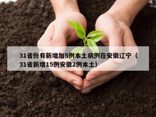 31省份有新增加5例本土病例在安徽辽宁（31省新增15例安徽2例本土）